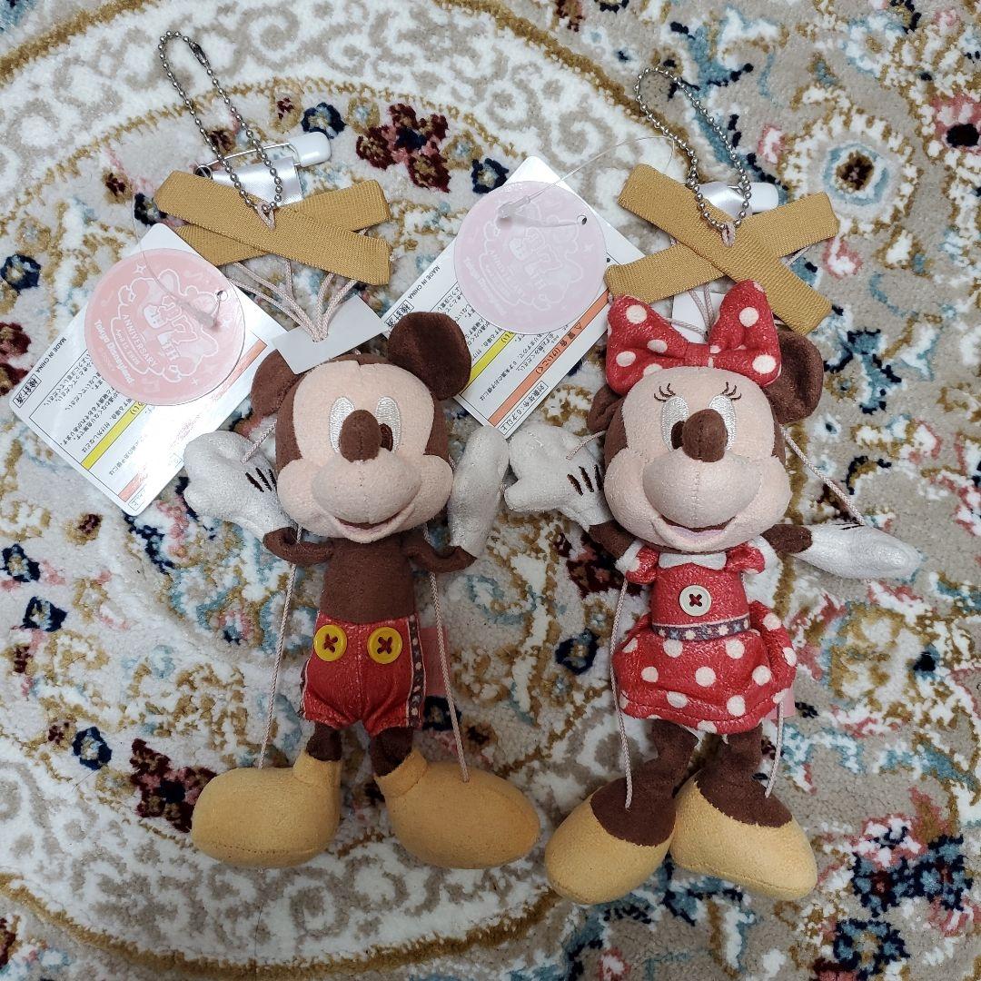ミッキー&ミニー 東京ディズニーランド37周年 ぬいぐるみバッジ
