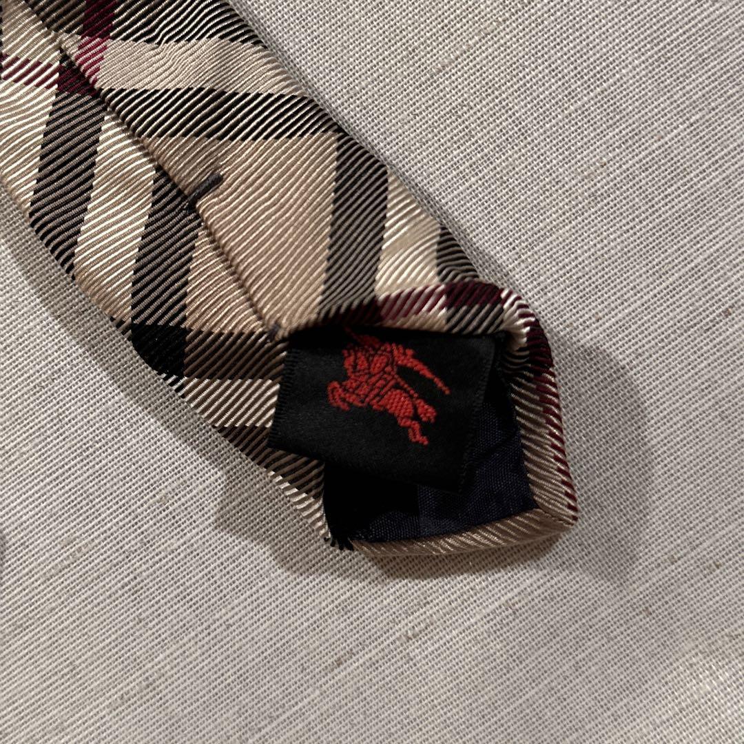 美品 Burberry バーバリーブラックレーベル ネクタイ ノバチェック柄