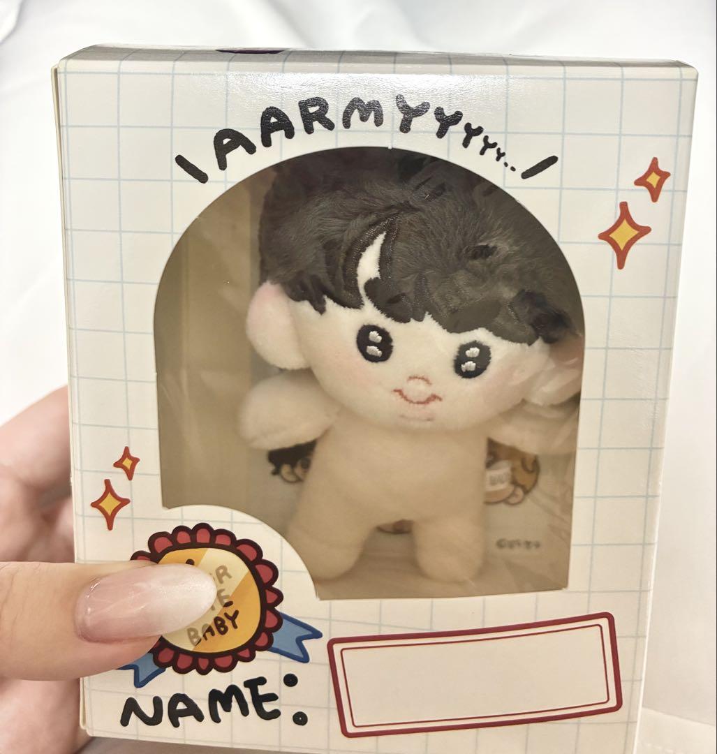 BTS ジン　ぬいぐるみ　10cm 新品　マスター BTS ジン JIN 10cmマスターぬいぐるみ 新品 - メルカリ