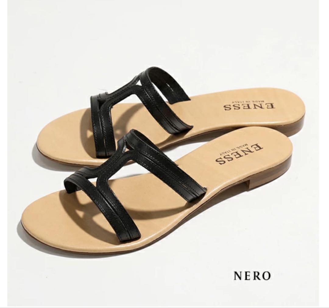 期間限定 セール - 売れ筋ランキングをチェック 新品】【未使用】ENESS フラットサンダル NERO - メルカリ 靴