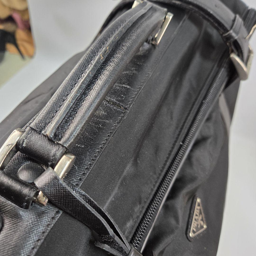 PRADA キャリーケース 旅行カバン ボストン バッグ 3角プレート