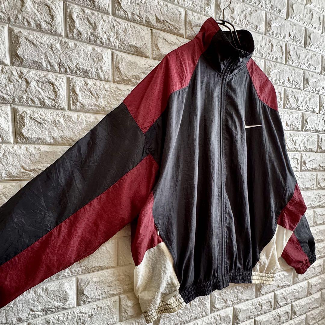 ◇背面BIGスウッシュロゴ◇ 90s NIKE ナイロンジャケット