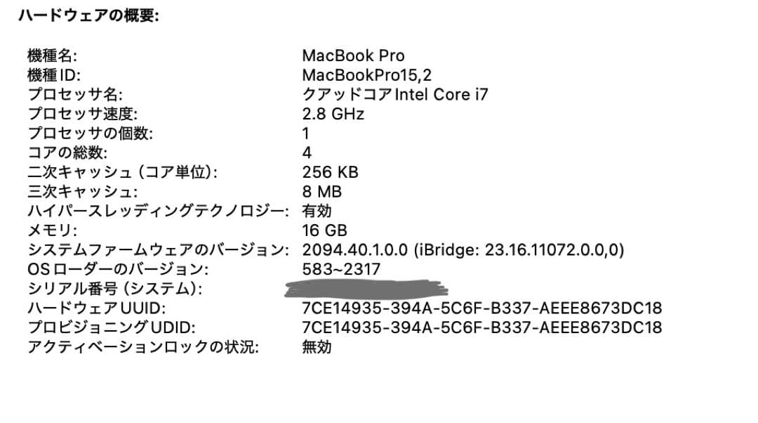 13インチMacBook Pro SSD512GB メモリ16GB corei7 13インチMacBook Pro SSD512GB メモリ16GB corei7