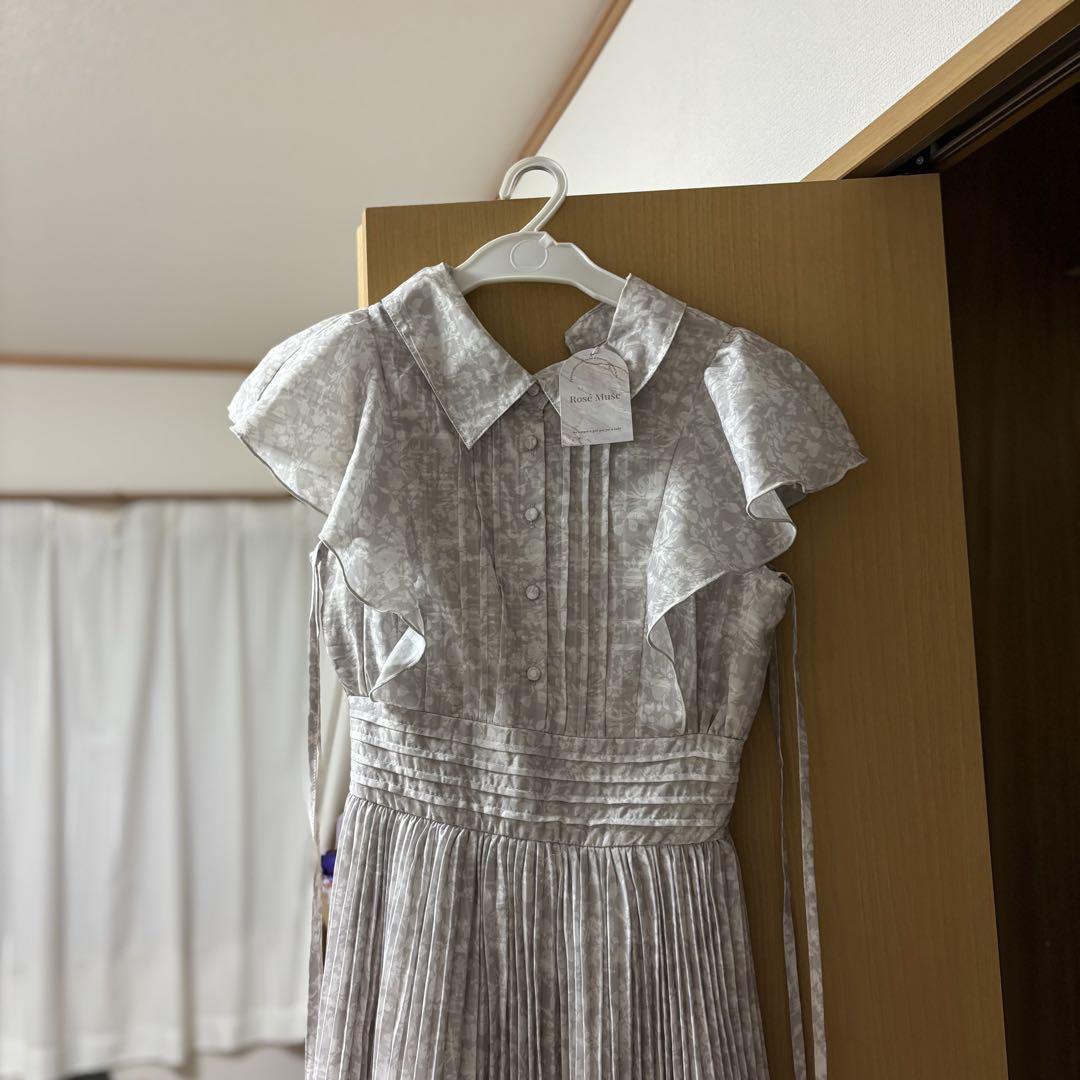 ワンピース rosemuse pleats floral print dress pink