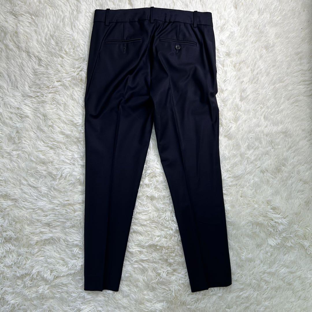 Theory セオリー ノーカラー セットアップ パンツ スーツ レディース 紺