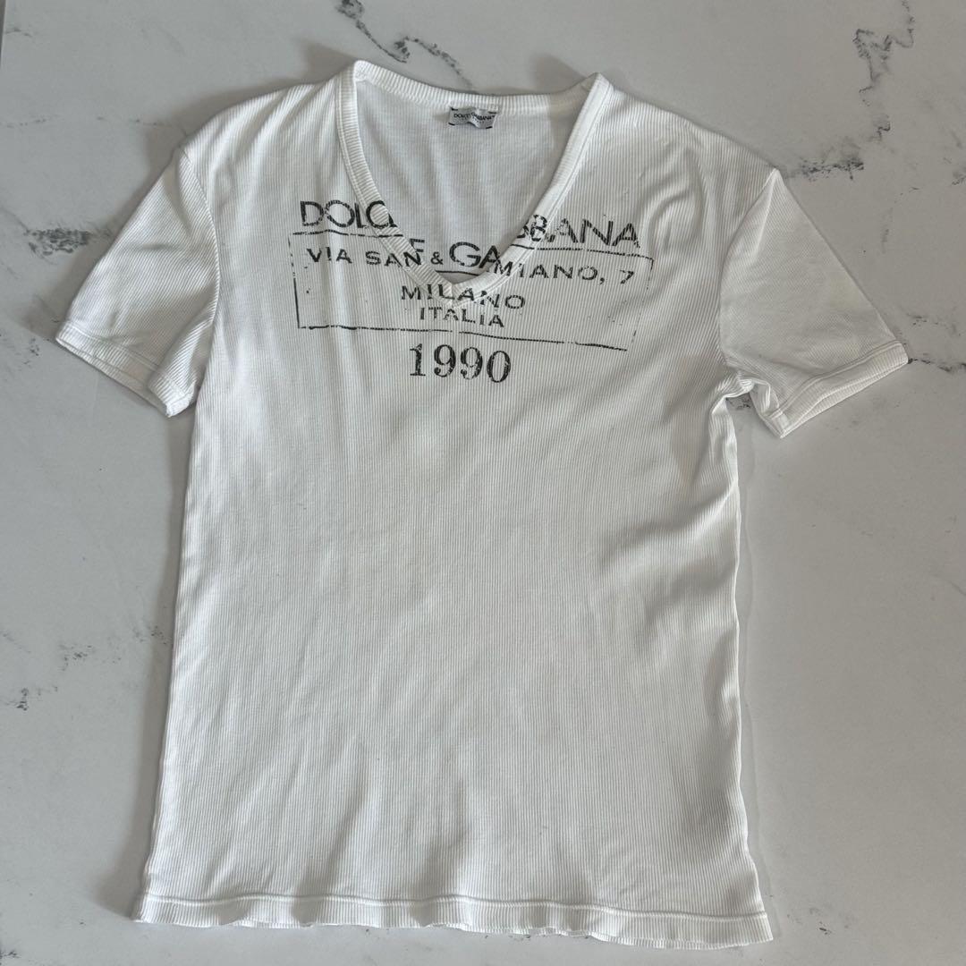 レア 希少 【D&G】ヴィンテージロゴTシャツ 1990 イタリア製