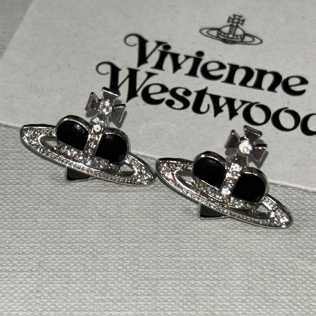 ヴィヴィアンウエストウッド ピアス メンズ レディース Vivienne Westwood ディアマンテハートシングルピアス 片耳用 6201033R  選べる2色 【ラッピング無料 誕生日 お祝い プレゼント ギフト 贈り物】