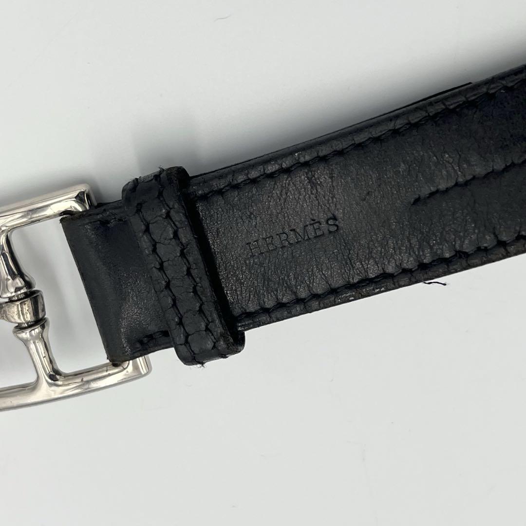 HERMES エトリヴィエール　ベルト　マルジェラ期　85 黒　メンズ