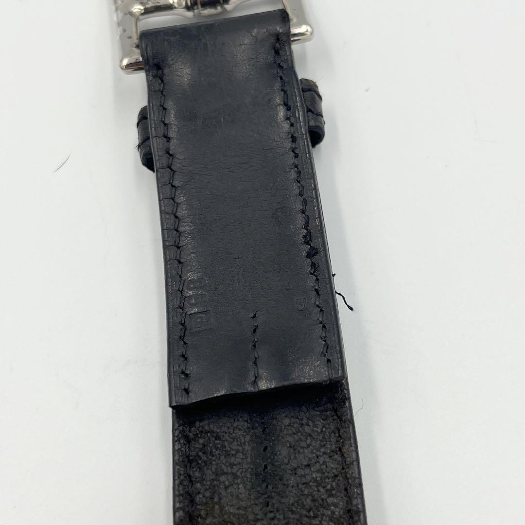 HERMES エトリヴィエール　ベルト　マルジェラ期　85 黒　メンズ