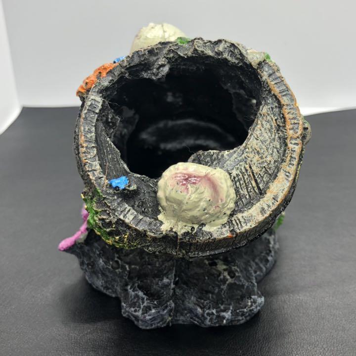 未使用】アクアリウム ビック オブジェ グレー 樽 サンゴ礁風 貝殻 水槽 - メルカリ 未使用】アクアリウム ビック オブジェ グレー 樽 サンゴ礁風 貝殻 水槽 - メルカリ