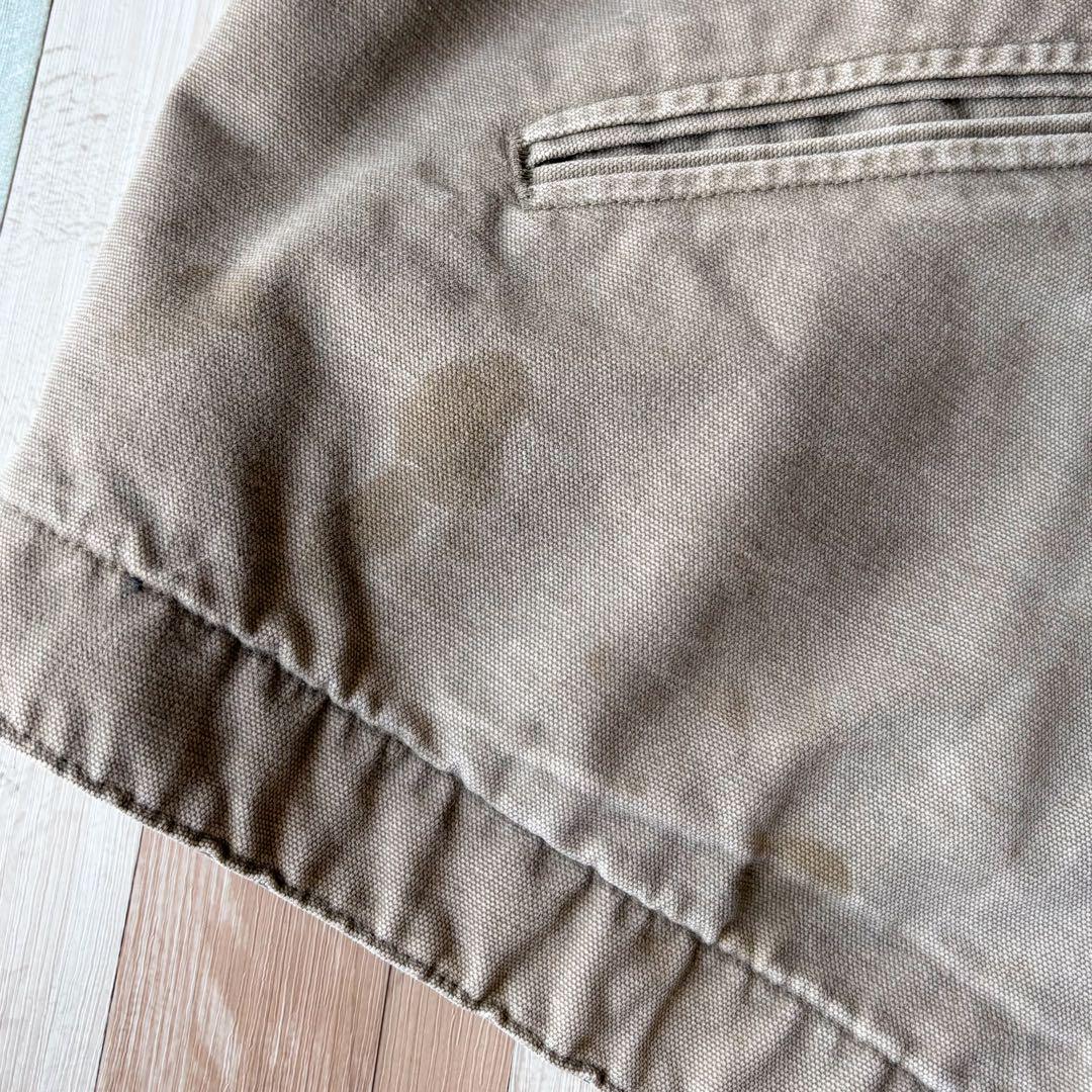 【USA製】Carhartt デトロイトジャケット グレー XL UFCW 古着 画像12