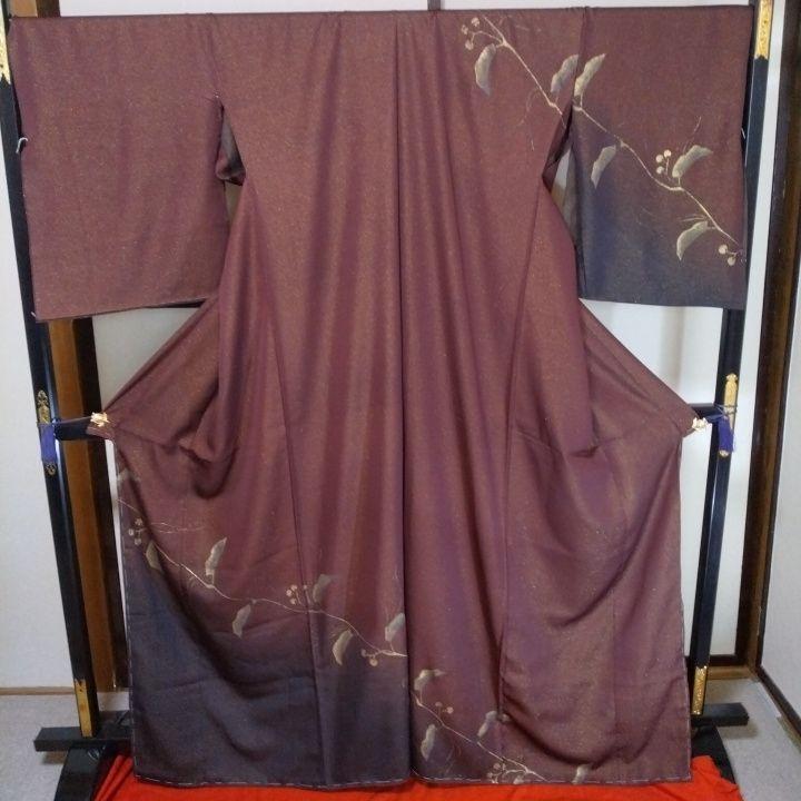 付け下げ反物金彩679