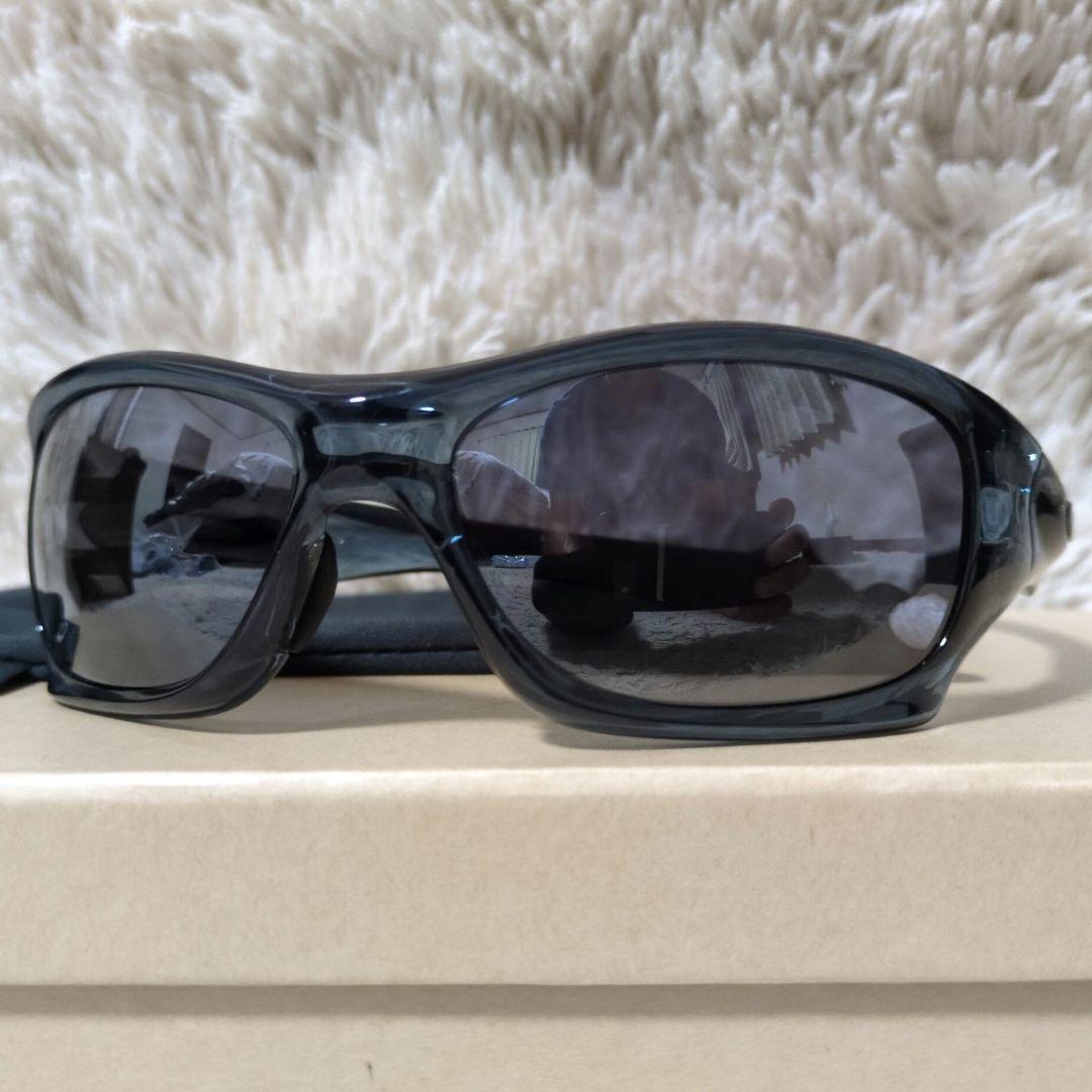 美品 希少 保存袋付属 OAKLEY PIT BULL アジアンフィット 黒