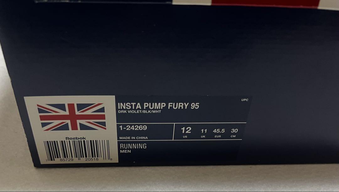 ◯未使用◯Reebok ポンプフューリー PUMP FURY 95 リーボック