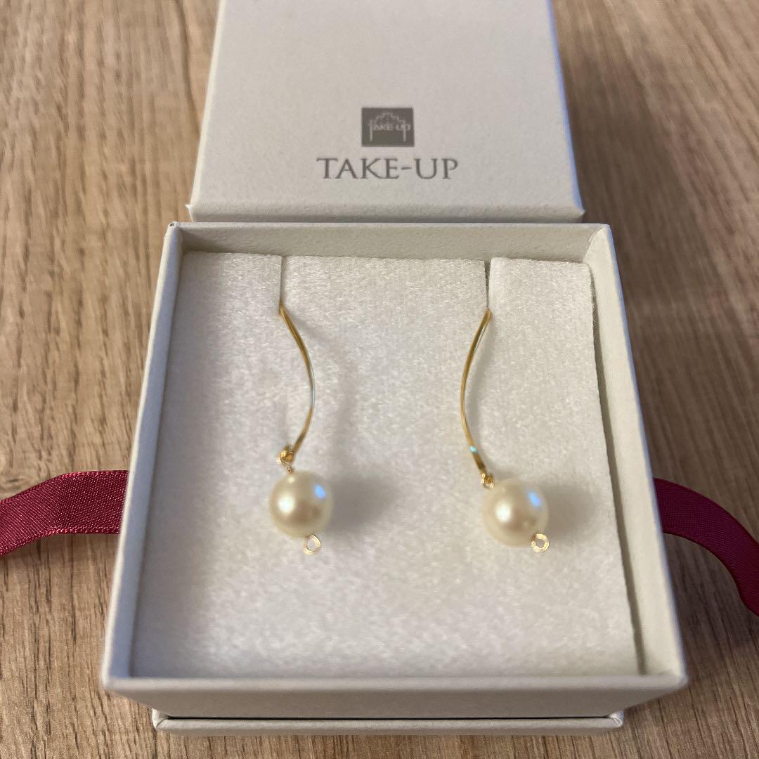 TAKE-UP ウェーブラインパールピアス 新品未使用