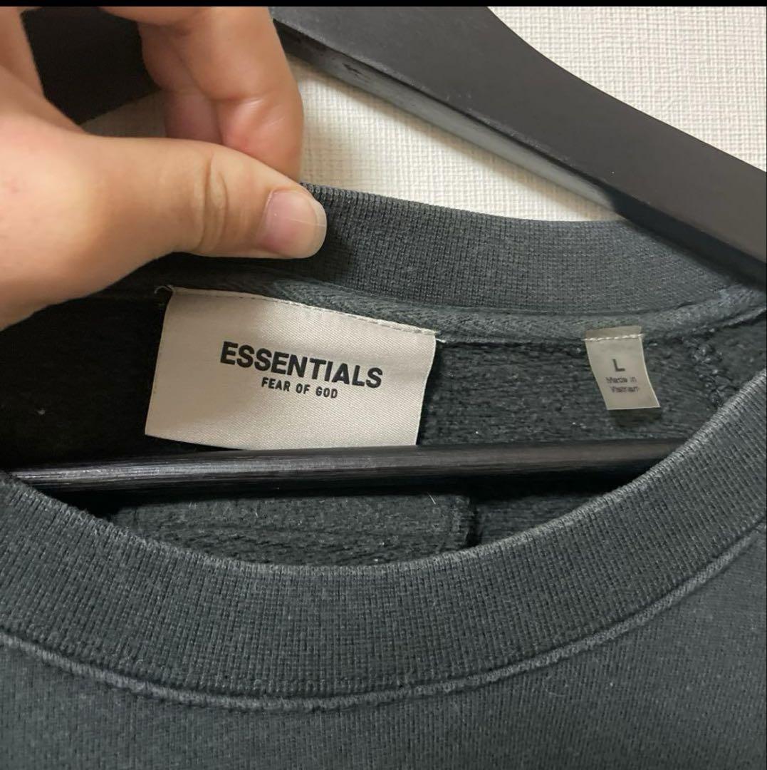ESSENTIALS FEAR OF GOD ブラック トレーナー L