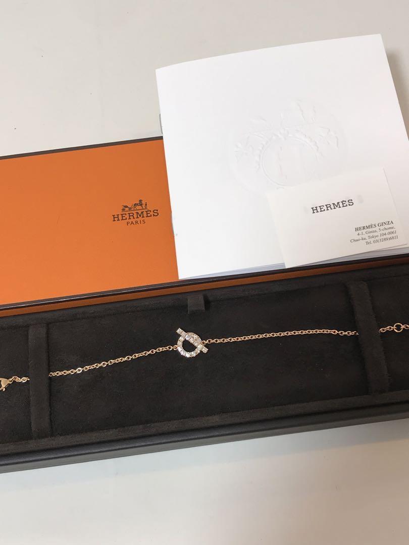 未使用 HERMES エルメス ブレスレット 《フィネス》ST ピンクゴールド