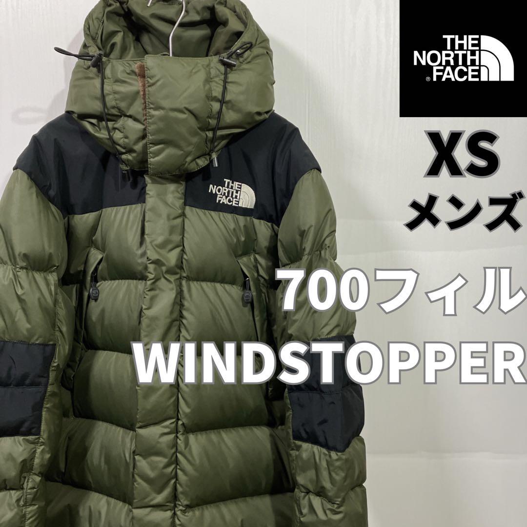 【美品】ノースフェイス ロングダウン 700フィル カーキ メンズXS ジャケット・アウター