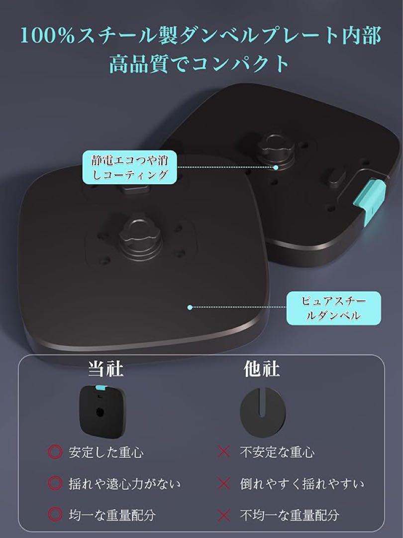 PRORON 調整可能ダンベル 10kg