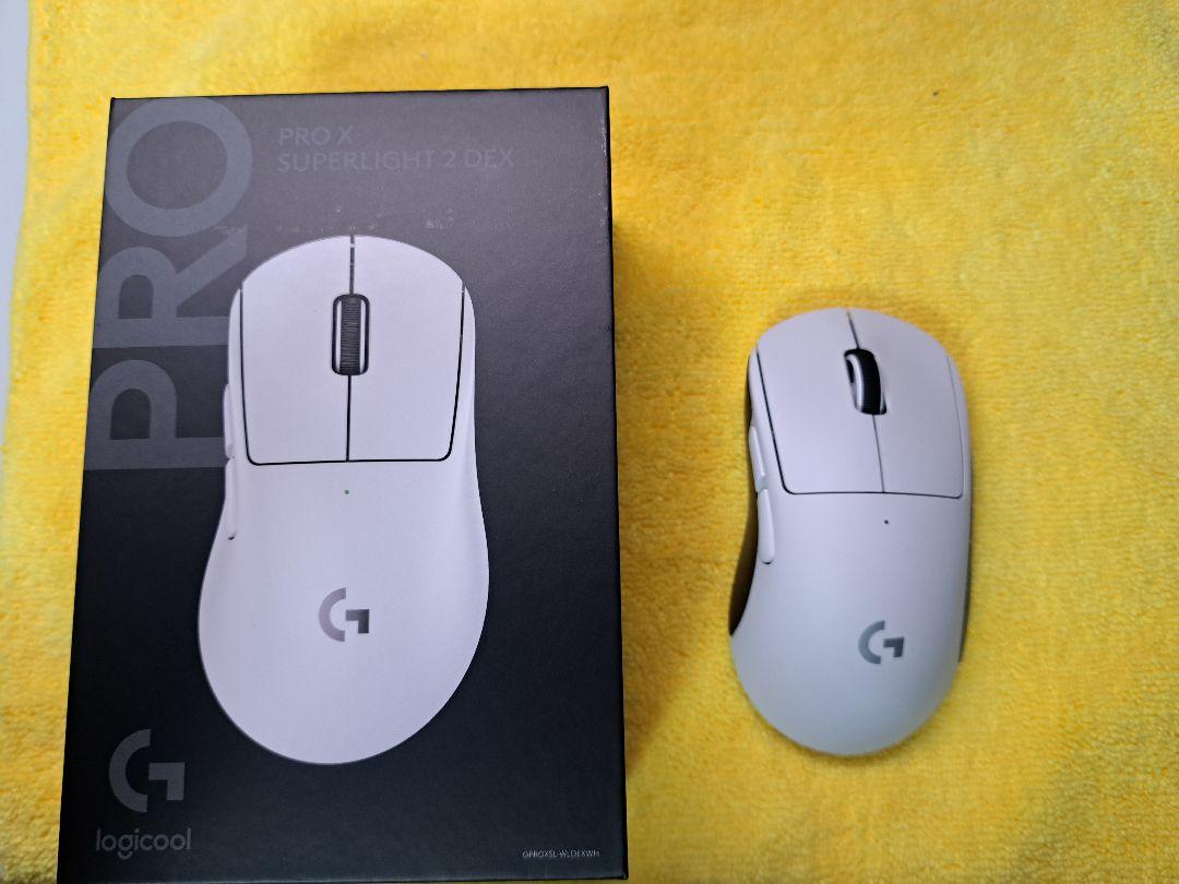 美品 Logicool gprox superLight2 dex 白 美品 Logicool gprox superLight2 dex 白