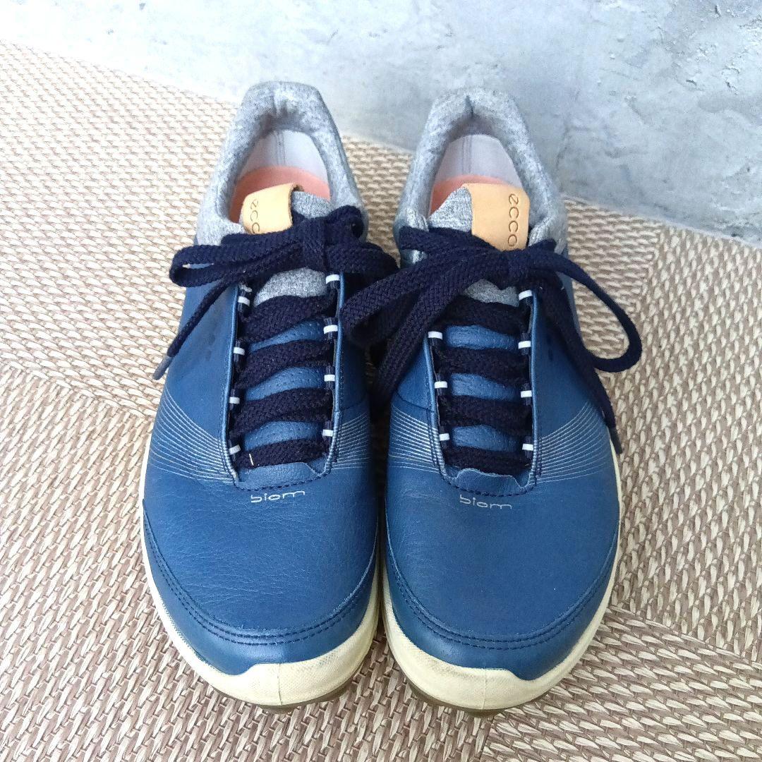 ecco エコー GORE-TEX ゴルフシューズ 24cmブルー - メルカリ