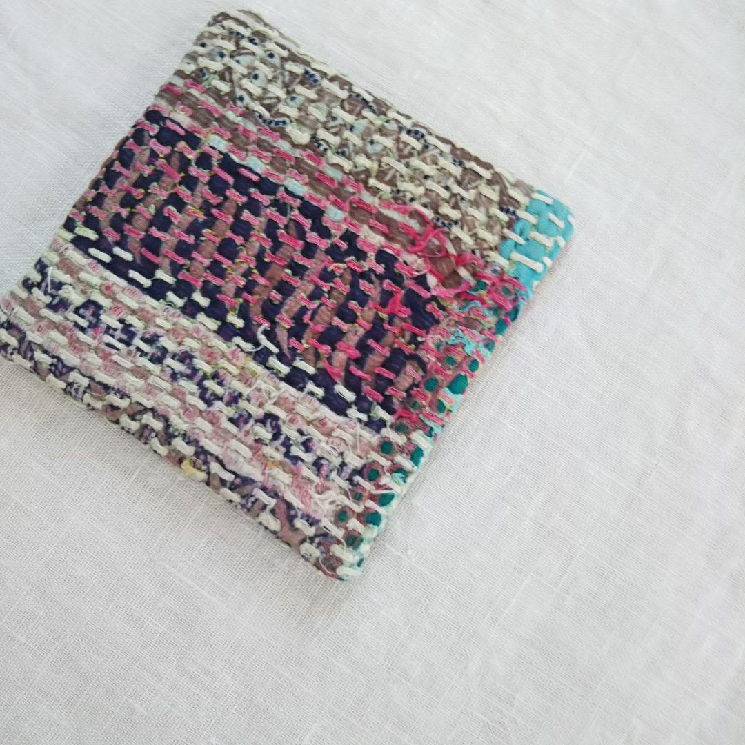 484> handmade ビンテージ ラリーキルト コースター 可愛いクリスマス