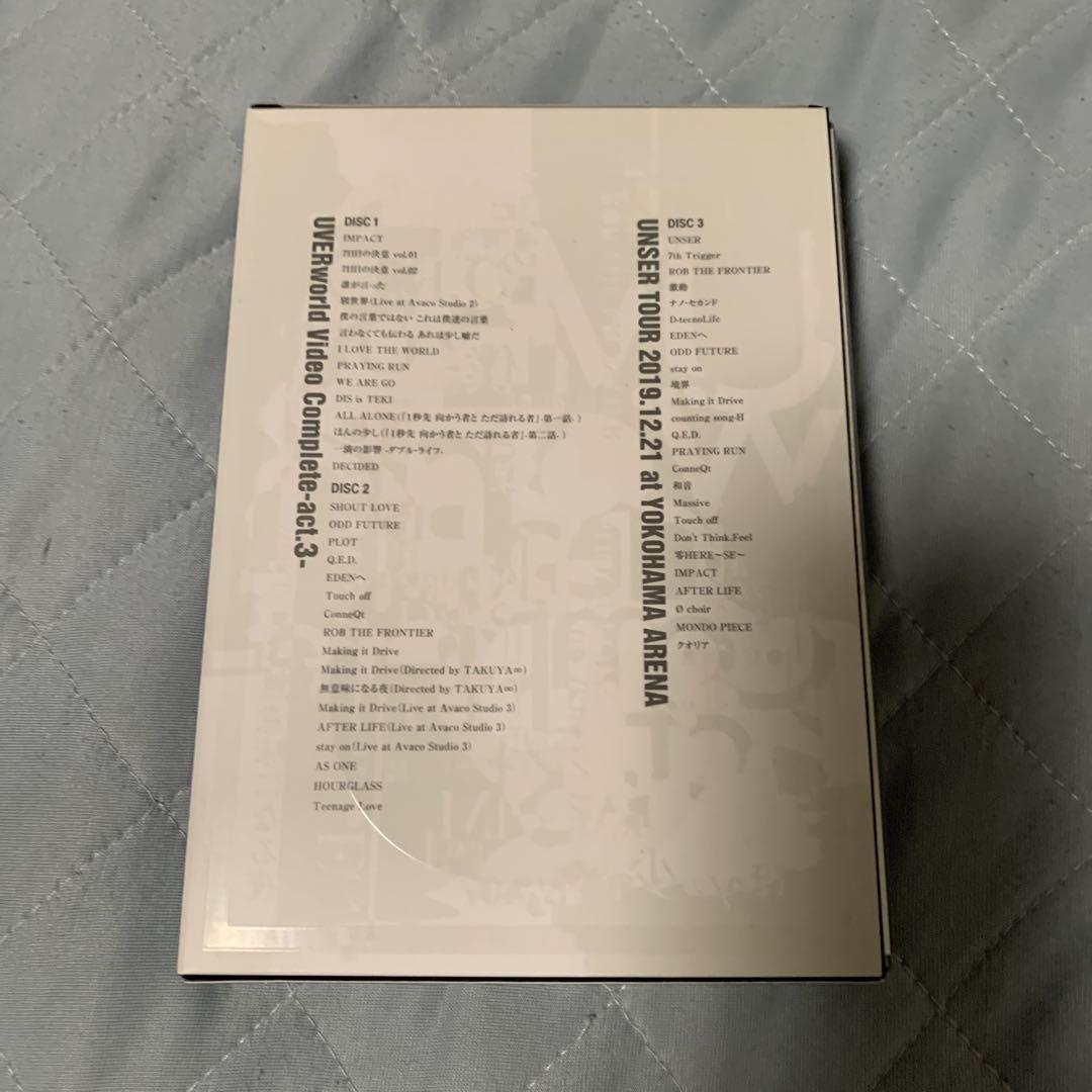 UVERworld Video Complete -act.3-【初回生産限定盤】(Blu-ray