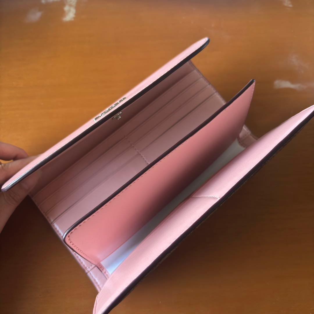 ⭐️未使用品⭐️ COACH コーチ シグネチャー 財布 ピンク カード収納多め