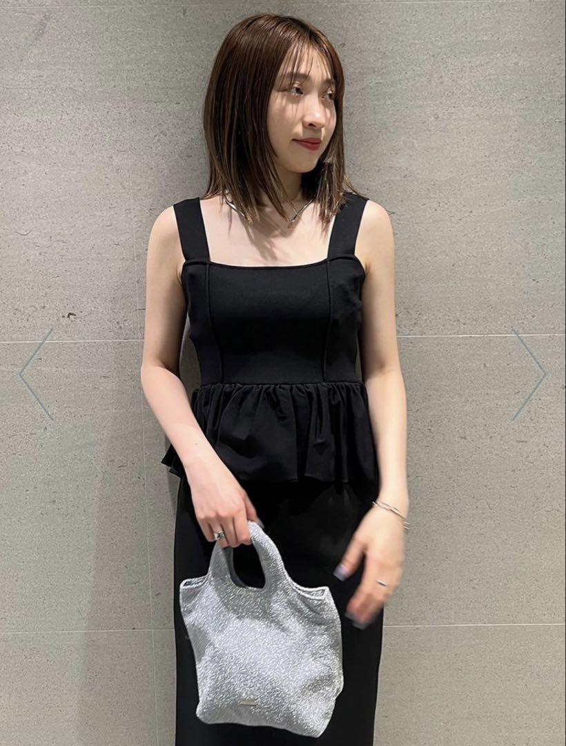 ペプラムビスチェ-Iラインスカートセット