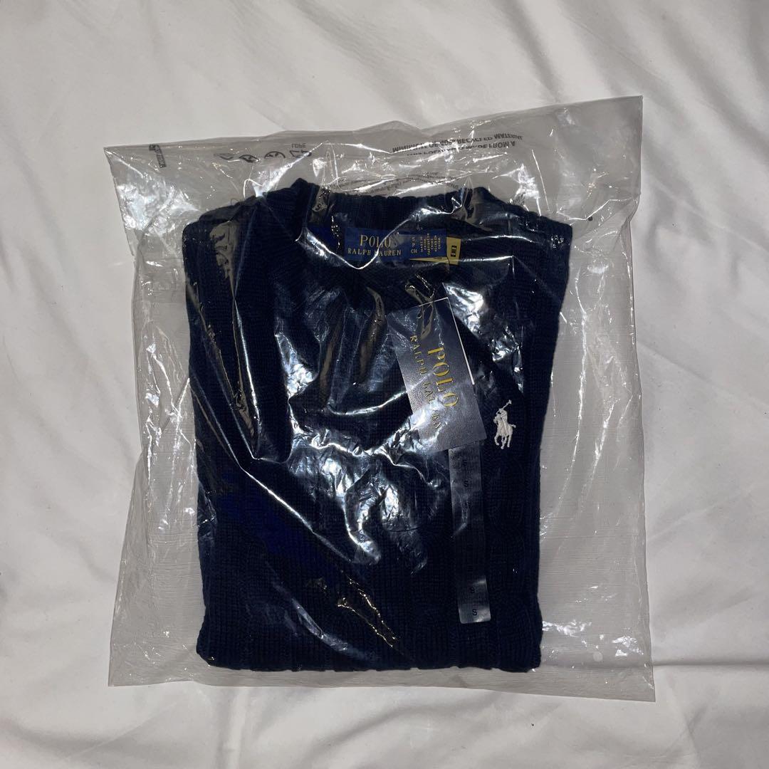 Polo Ralph Lauren ネイビー 半袖セーター Sサイズ