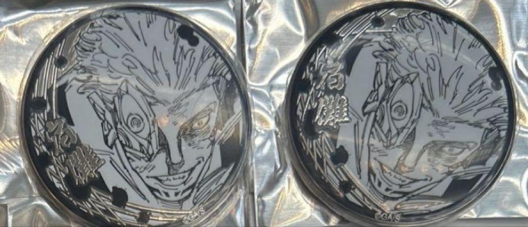 宿儺 両面宿儺 シルバー缶バッジ 呪術廻戦 呪術 領域展開フェア 呪術廻戦 領域展開フェア シルバー缶バッジコレクション 両面宿
