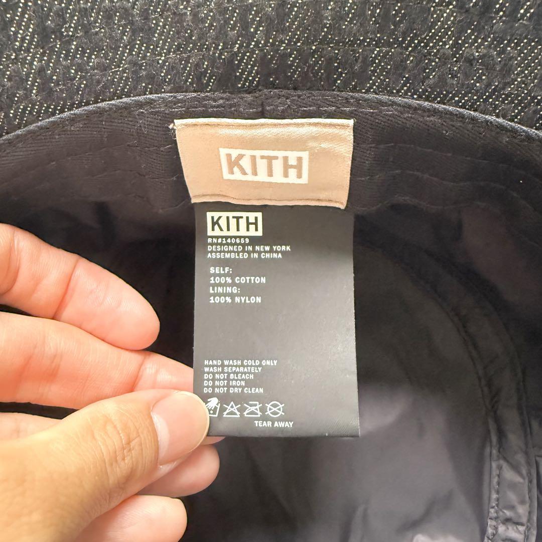 美品 KITH キス バケットハット モノグラム ブラック