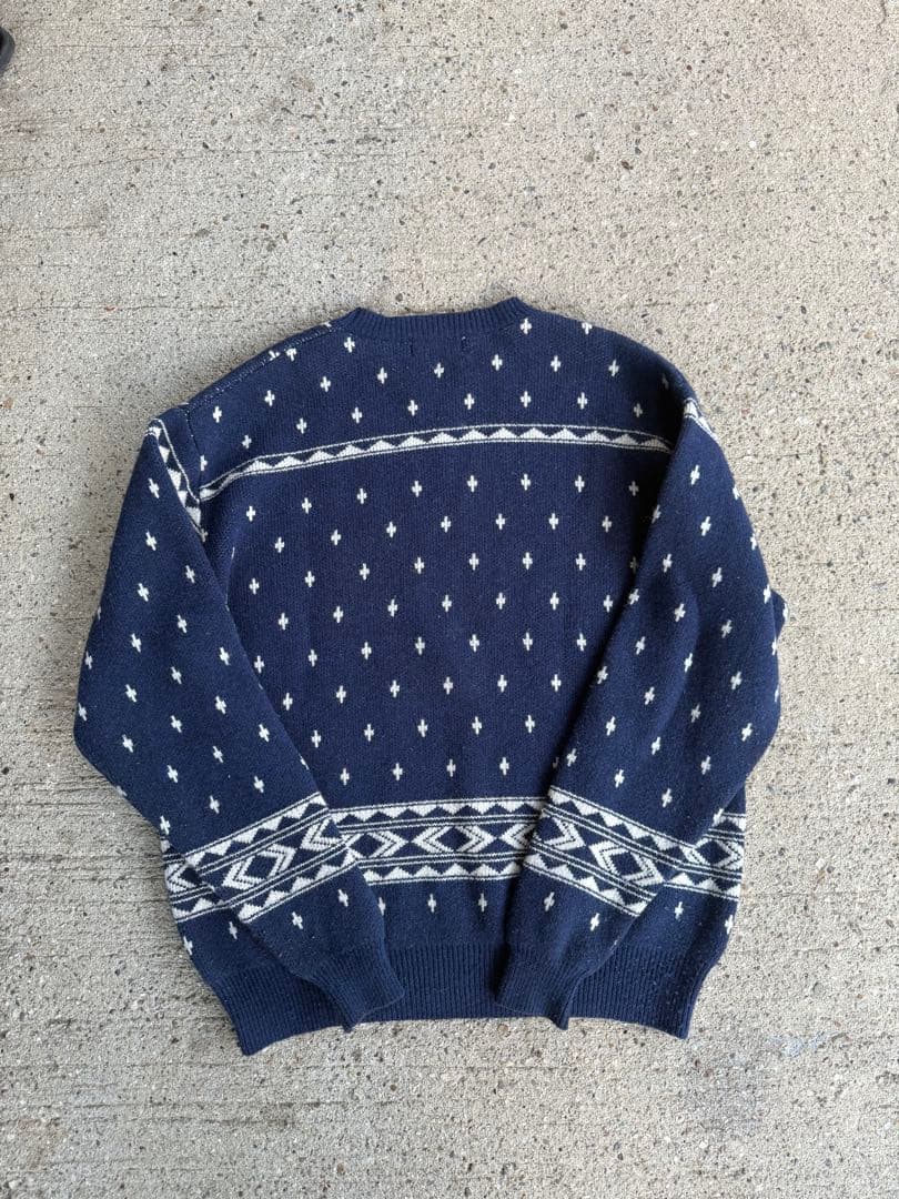 HYSTERIC グラフィックセーター ネイビー