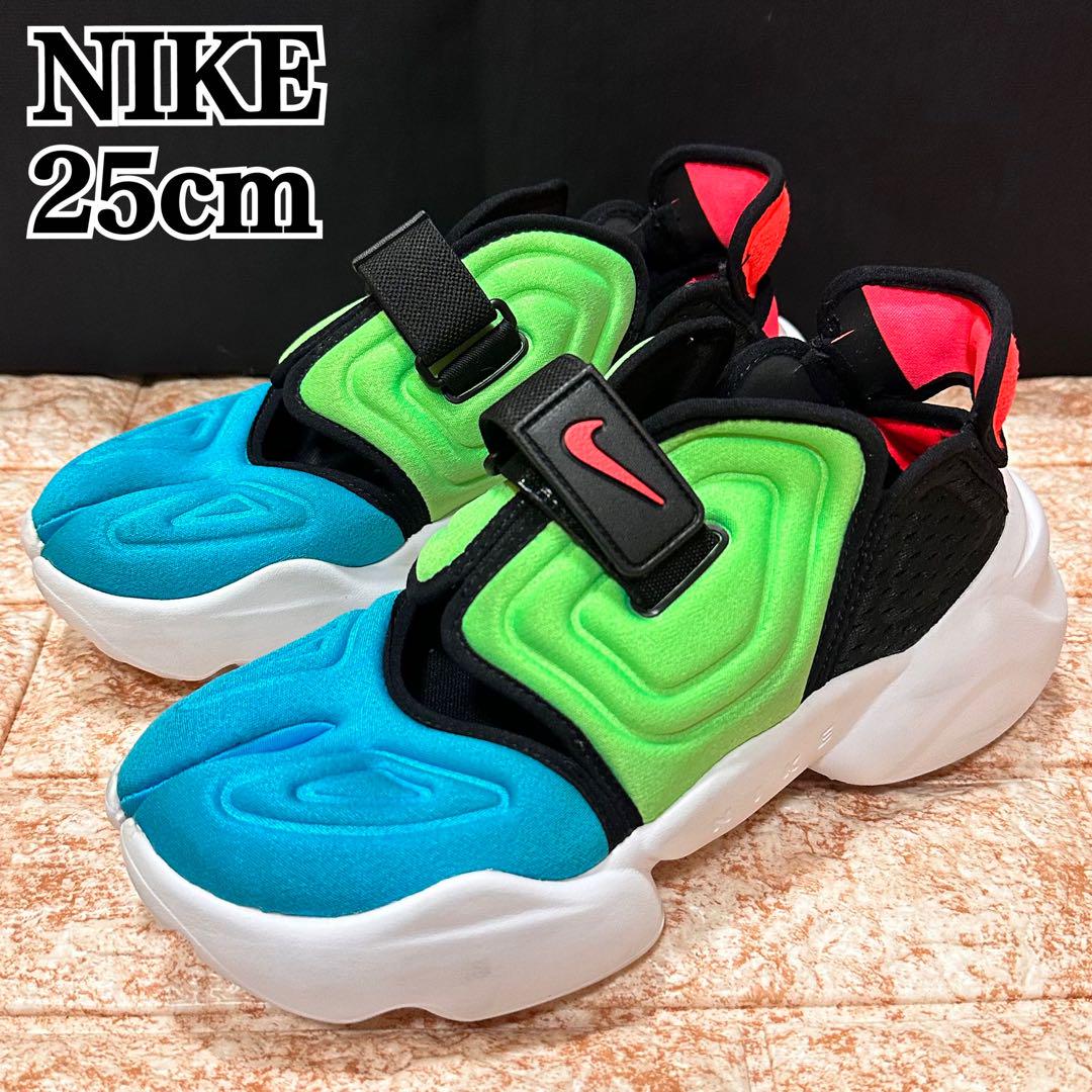 【極美品】NIKE WMNS AQUA RIFT マルチカラー サンダル 25