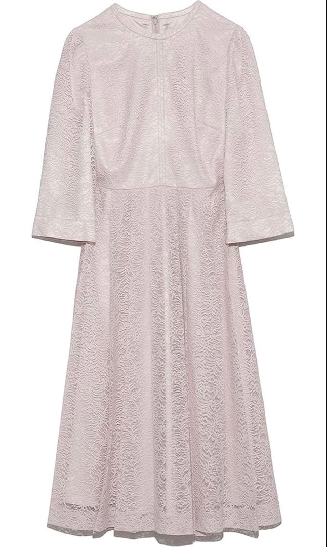 セルフォード celford ピンクベージュ レース Aライン ワンピース セルフォード celford ピンクベージュ レース Aライン ワンピース