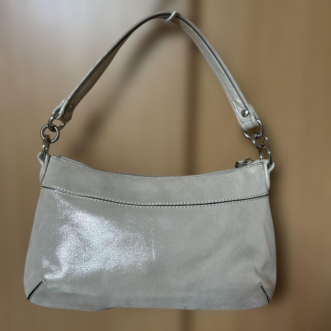 新入荷 ☆美品☆ coach コーチ ショルダーバッグ 2way光沢 シルバー バッグ