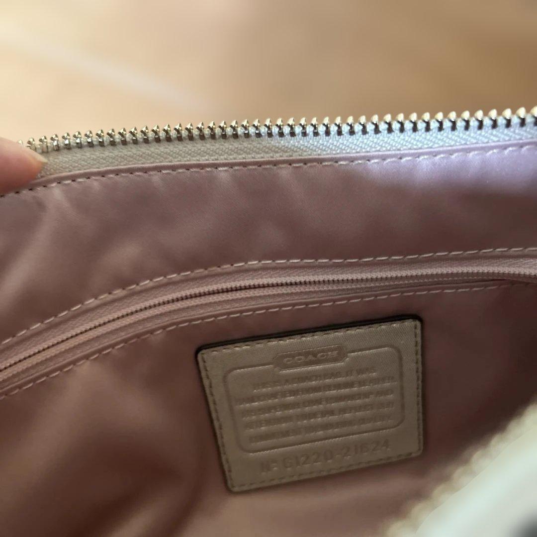 ☆美品☆ coach コーチ ショルダーバッグ 2way光沢 シルバー