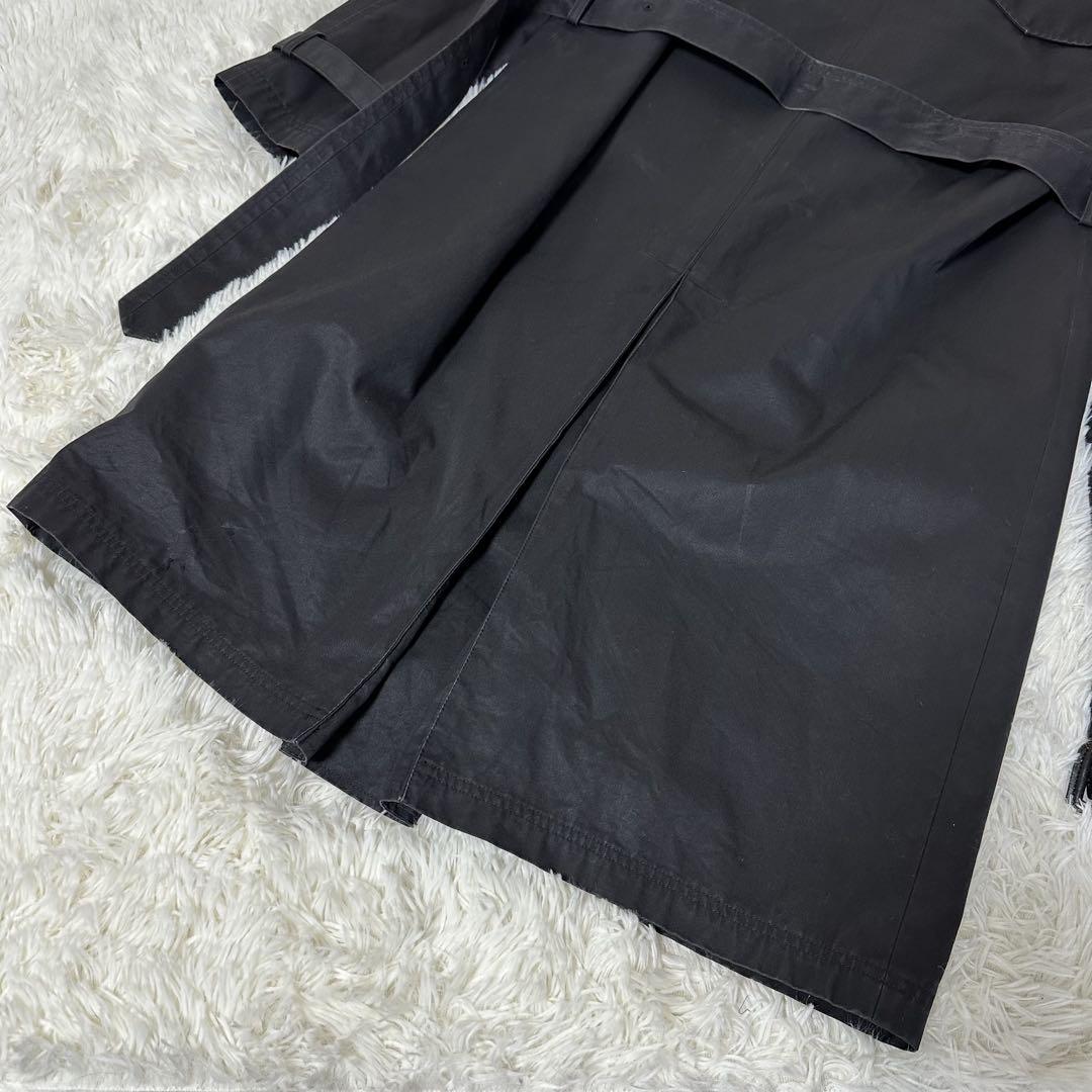 ポールスミス トレンチコート ライナー マルチストライプ ブラック M