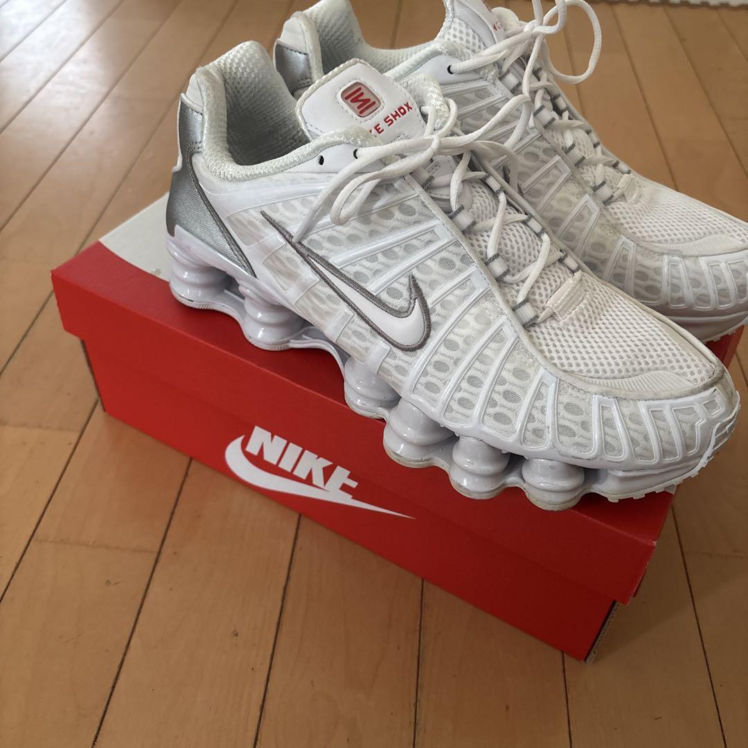Nike WMNS Shox TL White and Max Orange