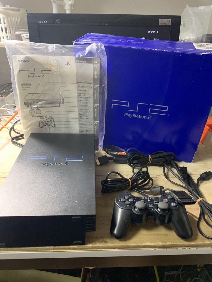 動作品　PS2 SCPH-39000 本体 PlayStation2 箱付き
