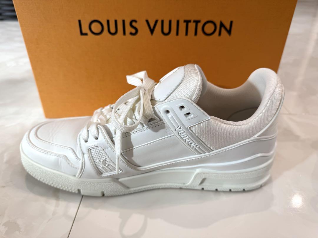 美品⭐︎LOUISVUITTON◻️ルイヴィトントレイナーライン⭐︎ホワイト⭐︎7.5
