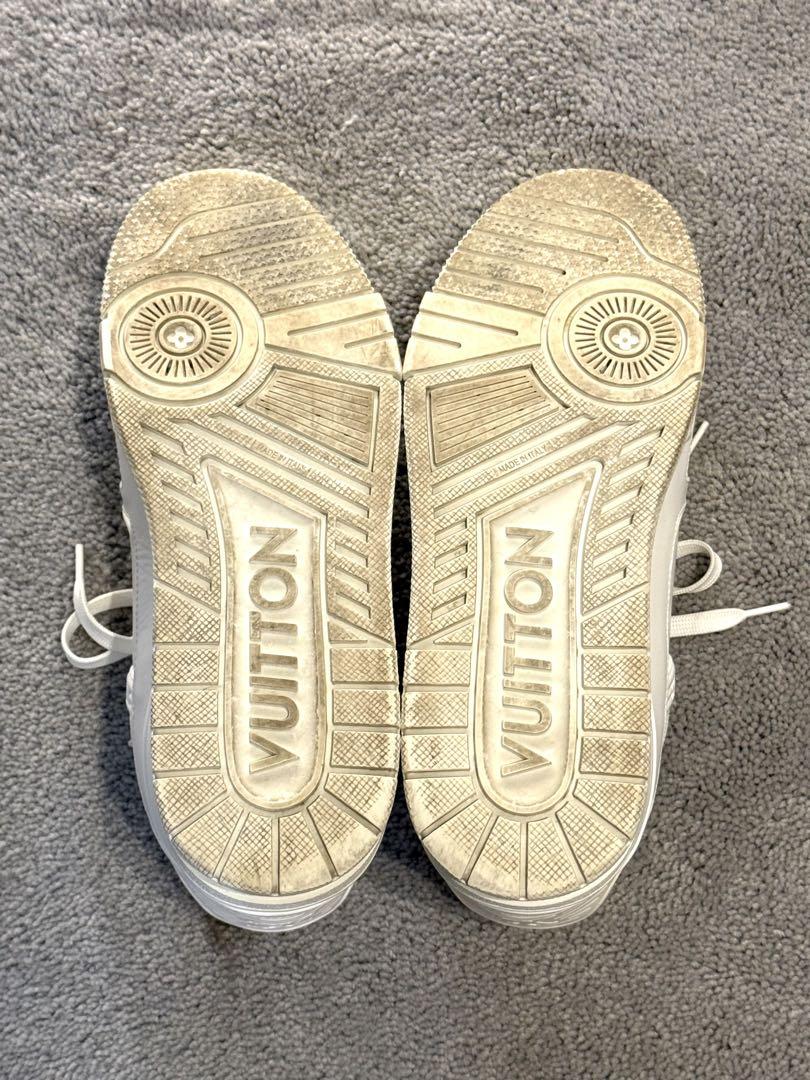 美品⭐︎LOUISVUITTON◻️ルイヴィトントレイナーライン⭐︎ホワイト⭐︎7.5