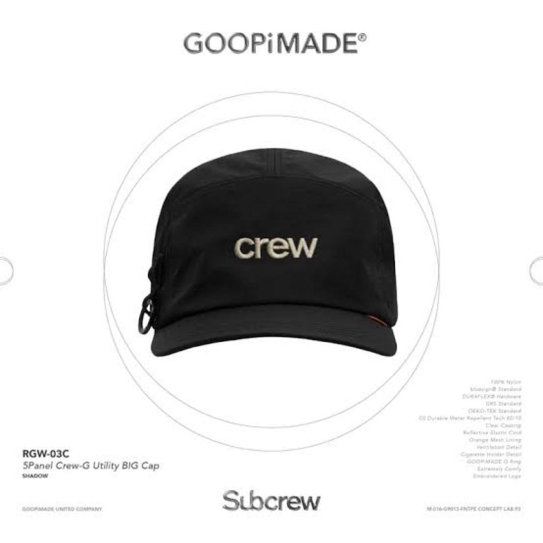 帽子 GOOPiMADE RGW-03C Crew-G Utility BIG Cap