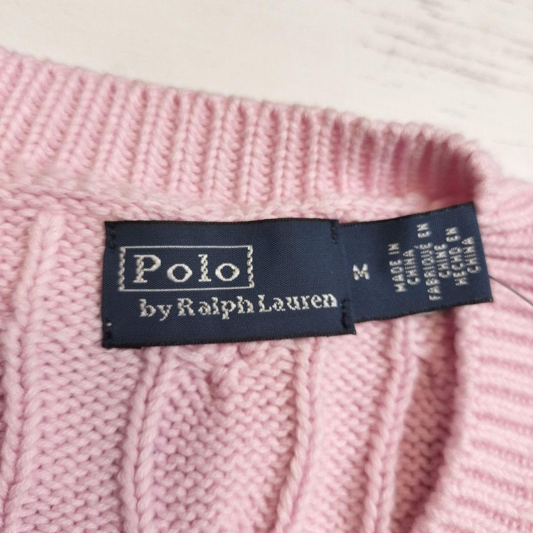 POLO RalphLauren ピンク 新品 タグ付き ケーブルニット XL POLO RalphLauren ピンク 新品 タグ付き ケーブルニット XL