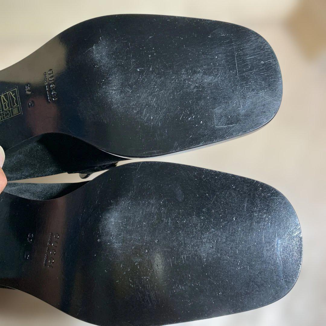 美品　GUCCI ヒール5cm スエード ローファー サイズ37
