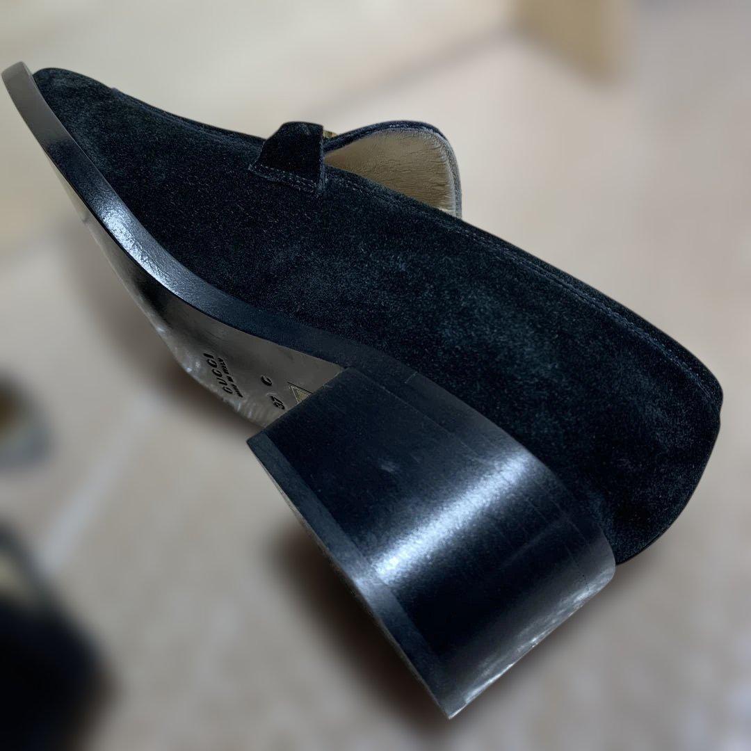 美品　GUCCI ヒール5cm スエード ローファー サイズ37