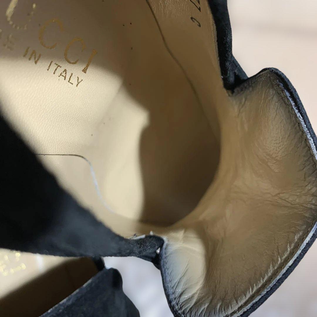 美品　GUCCI ヒール5cm スエード ローファー サイズ37