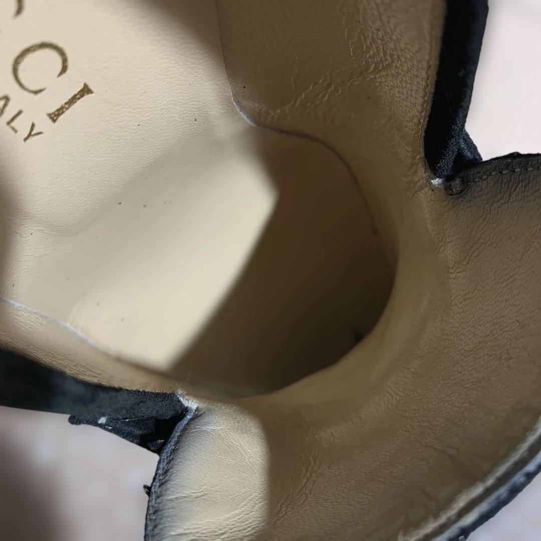 美品　GUCCI ヒール5cm スエード ローファー サイズ37