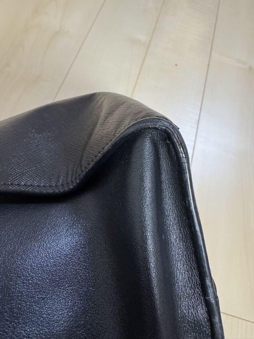 PRADA ブラックレザー バッグ 1BA102