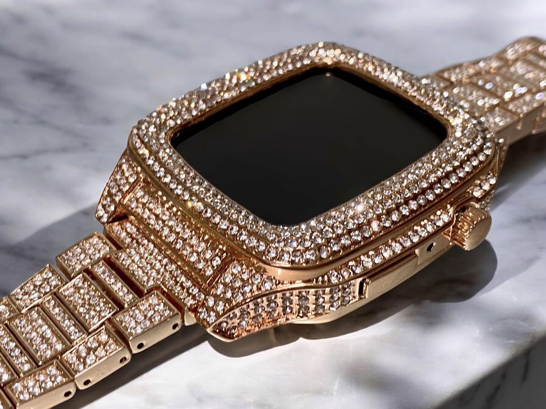 Apple Watchキラキラカバーケースアップルウォッチバンドベルト|467